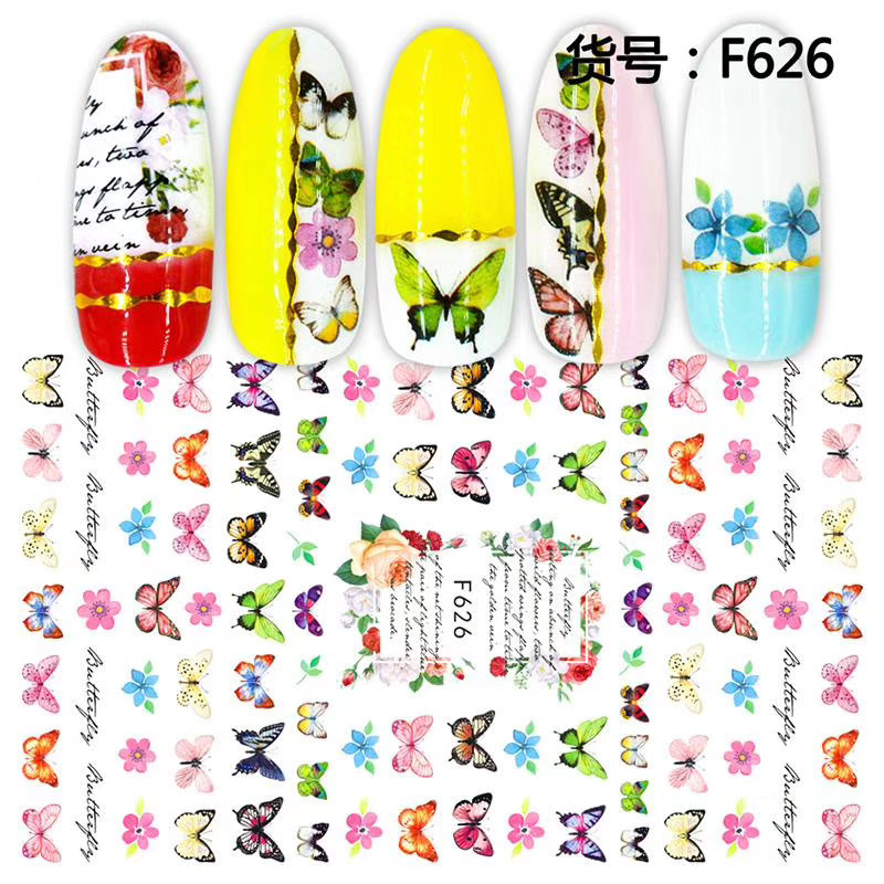 1 sheet Butterfly Nail Art Stickers Sliders Flowers Full Cover Nail Water Transfer Decals Tattoo Foils Decorations accessr, Black
1 sheet Butterfly Nail Art Stickers Sliders Flowers Full Cover Nail Water Transfer Decals Tattoo Foils Decorations accessr, Black