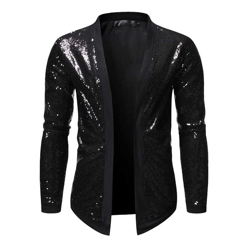 Sequin Bomber Jacket Men Red Shiny Glitter Jackets Men Cardigan Nightclub Dj Show Dance Stage Performance Mens Chaqueta Hombre