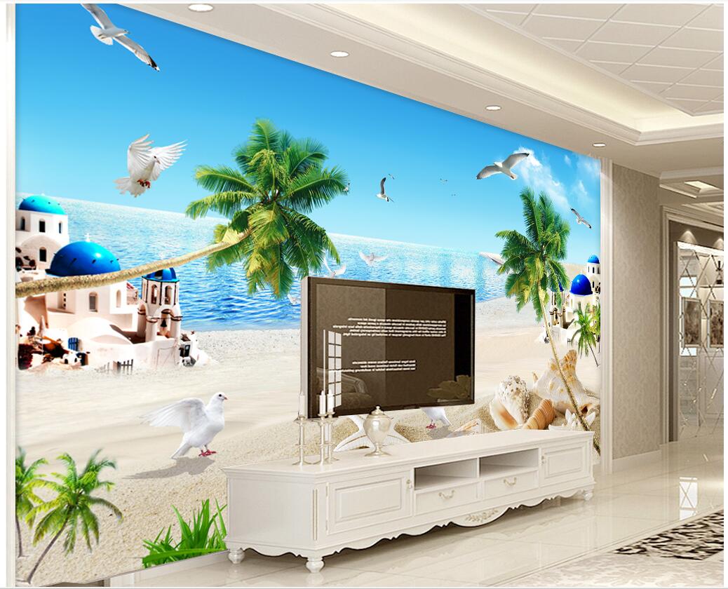 WDBH custom photo 3d wallpaper Seashore coconut palm seagull landscape living room home decor 3d wall murals wallpaper for walls 3 d, Non-woven
WDBH custom photo 3d wallpaper Seashore coconut palm seagull landscape living room home decor 3d wall murals wallpaper for walls 3 d, Non-woven
