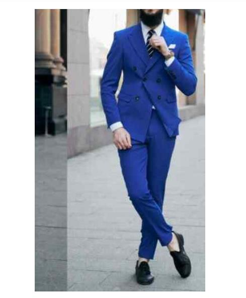 Fashion Yellow/Royal blue Double Breasted Groomsmen Suits Casual Groom Tuxedos Men's Wedding Party Blazers Trajes de hombre, Black
Fashion Yellow/Royal blue Double Breasted Groomsmen Suits Casual Groom Tuxedos Men's Wedding Party Blazers Trajes de hombre, Black