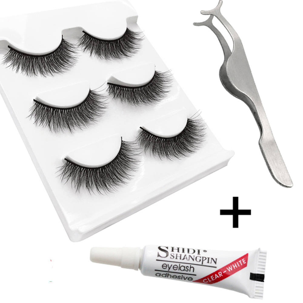3 Pairs 3D Soft Mink Hair False Eyelashes With 1pcTweezer and Eyelashes Glue Cross Wispy Lashes Natural Long Mink Eyelash Makeup
3 Pairs 3D Soft Mink Hair False Eyelashes With 1pcTweezer and Eyelashes Glue Cross Wispy Lashes Natural Long Mink Eyelash Makeup
