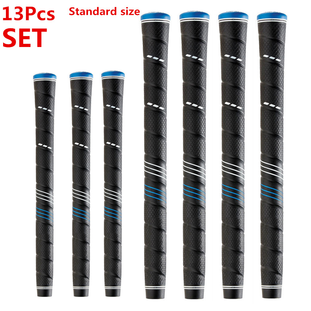 NEW TPE Material Wrap Standard/Midsize Golf Grip Blue Cap 13pcs/lot Golf Irons and Woords Grips Free Shipping
NEW TPE Material Wrap Standard/Midsize Golf Grip Blue Cap 13pcs/lot Golf Irons and Woords Grips Free Shipping