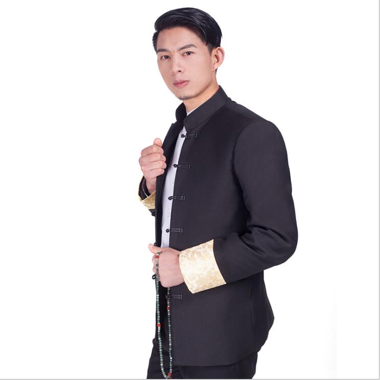 Zhongshan China National costume Youth clothes Chinese style traditional suits jacket + Pants men Garment male Kungfu clothing