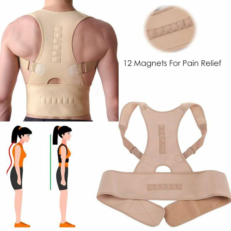 Unisex Posture Corrector Magnetic Therapy Posture Corrector Brace Adjustable Shoulder Back Brace Support Belt Pain Relief, As pic
Unisex Posture Corrector Magnetic Therapy Posture Corrector Brace Adjustable Shoulder Back Brace Support Belt Pain Relief, As pic
