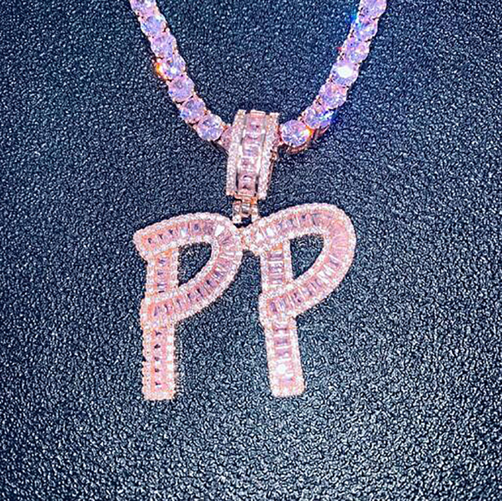 Hip Hop Custom Pink Baguette Letters Pendant Necklace Combination Letters Name Pendant 24inch Pink Tennis Necklaces Zirconia Jewelry
Hip Hop Custom Pink Baguette Letters Pendant Necklace Combination Letters Name Pendant 24inch Pink Tennis Necklaces Zirconia Jewelry