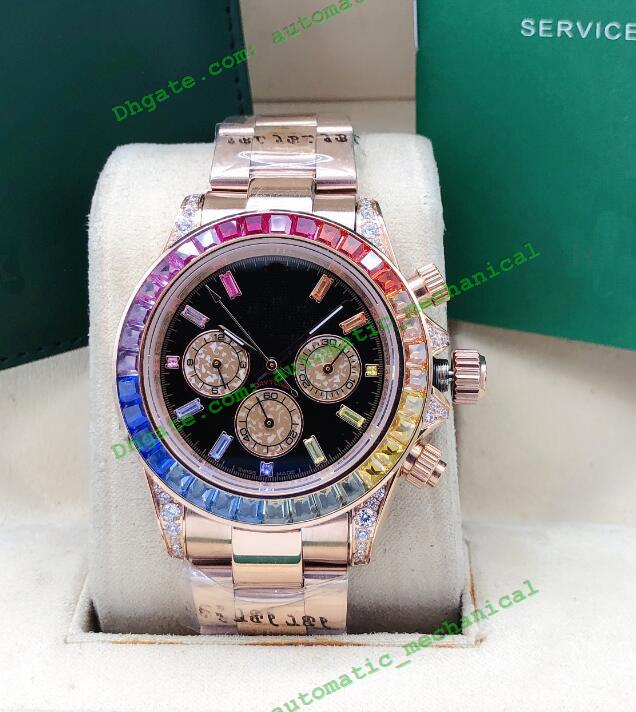 Latest 116595 116598 116599 RBOW Automatic Movement Men Diamond Rainbow Crystal Watch No Chronograph Fashion Men's Watches Wristwatch 
Latest 116595 116598 116599 RBOW Automatic Movement Men Diamond Rainbow Crystal Watch No Chronograph Fashion Men's Watches Wristwatch