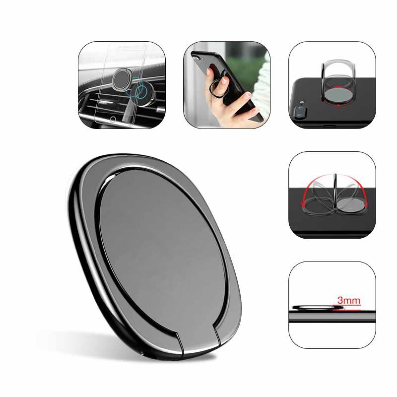Metal Mobile Phone Socket Holder Universal 360 Degree Rotation Finger Ring Holder Magnetic Car Bracket Stand Accessories, Black
Metal Mobile Phone Socket Holder Universal 360 Degree Rotation Finger Ring Holder Magnetic Car Bracket Stand Accessories, Black