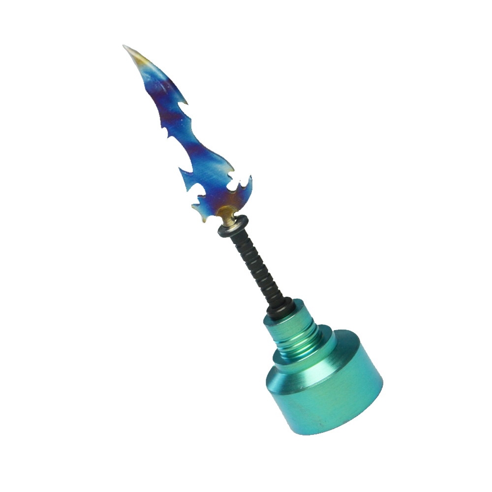 Titanium Nail Titanium Carb Cap Colorful Sword Type Titanium Dabber with Wax Dab Carving Tool
Titanium Nail Titanium Carb Cap Colorful Sword Type Titanium Dabber with Wax Dab Carving Tool