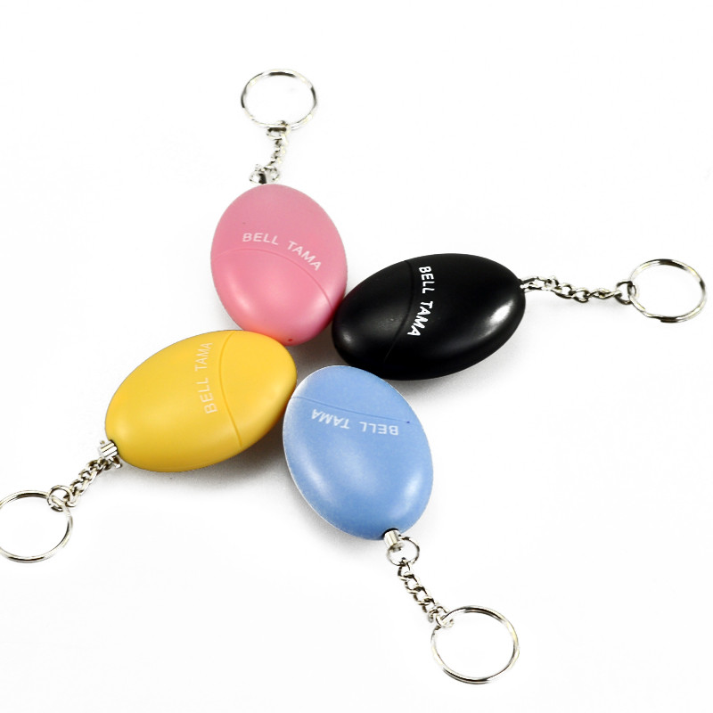 OTA 1pc Self Defense Alarm Egg Shape Girl Women AntiAttack AntiRape Security Protect Alert Personal Safety Scream Loud Keychain