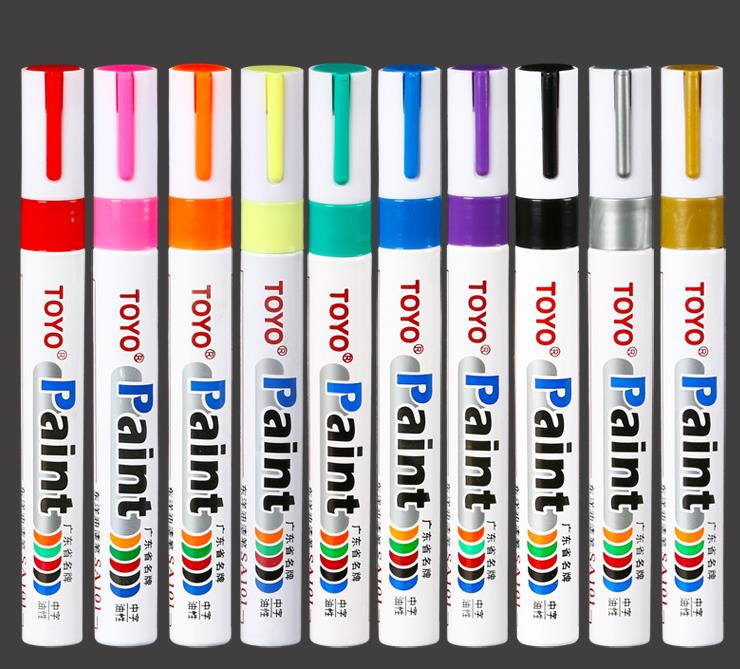 Paint pen for rock painting Wood Glass Metal Ceramic Works on almost all surfaces Medium tip Oil Paint Marker Pens Water Resistant colorful