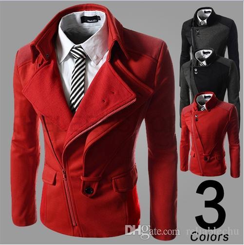 Big Double Turn Down Collar Jacket Men Long Sleeve Incline Zipper Design Brief Mens Casual Jakctes Blazer Coat Free Ship JK47, Red
Big Double Turn Down Collar Jacket Men Long Sleeve Incline Zipper Design Brief Mens Casual Jakctes Blazer Coat Free Ship JK47, Red