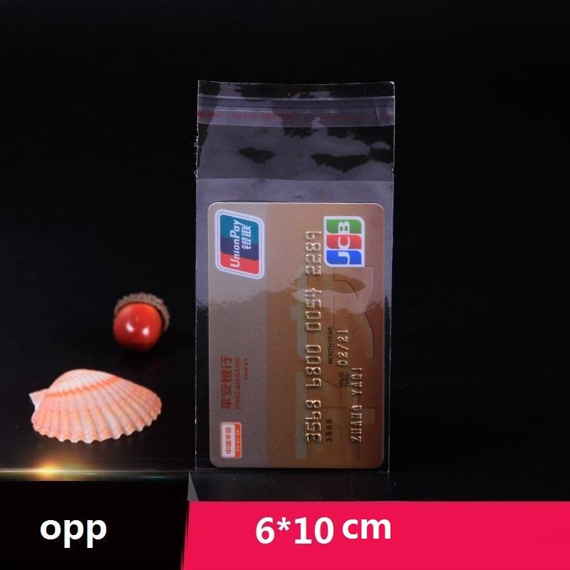 6*10cm*5silk opp bag self-adhesive transparent packaging bag clothes jewelry packaging