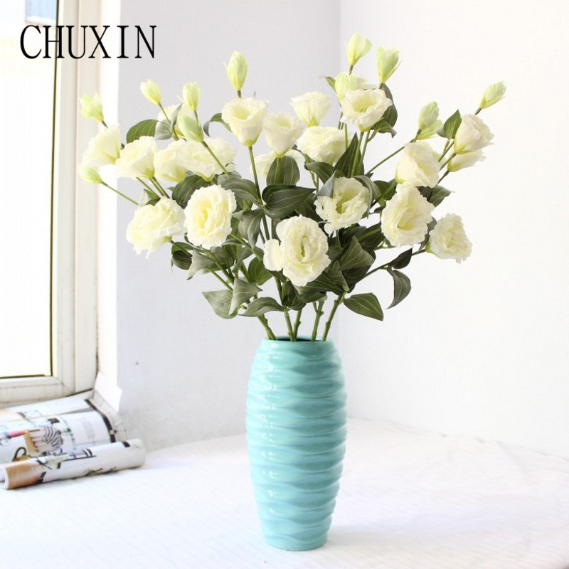 New artificial silk 6 heads Spring eustoma home decoration Artificial flower wedding bride holding flowers Valentine's Day gift, Light green
New artificial silk 6 heads Spring eustoma home decoration Artificial flower wedding bride holding flowers Valentine's Day gift, Light green