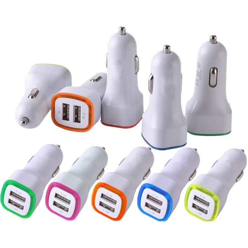 5V 2.1A Dual USB Ports Led Light Car Charger Adapter Universal Charing Adapter for iphone 7 8 x samsung s7 s8 s9 android phone gps mp3 pc
5V 2.1A Dual USB Ports Led Light Car Charger Adapter Universal Charing Adapter for iphone 7 8 x samsung s7 s8 s9 android phone gps mp3 pc
