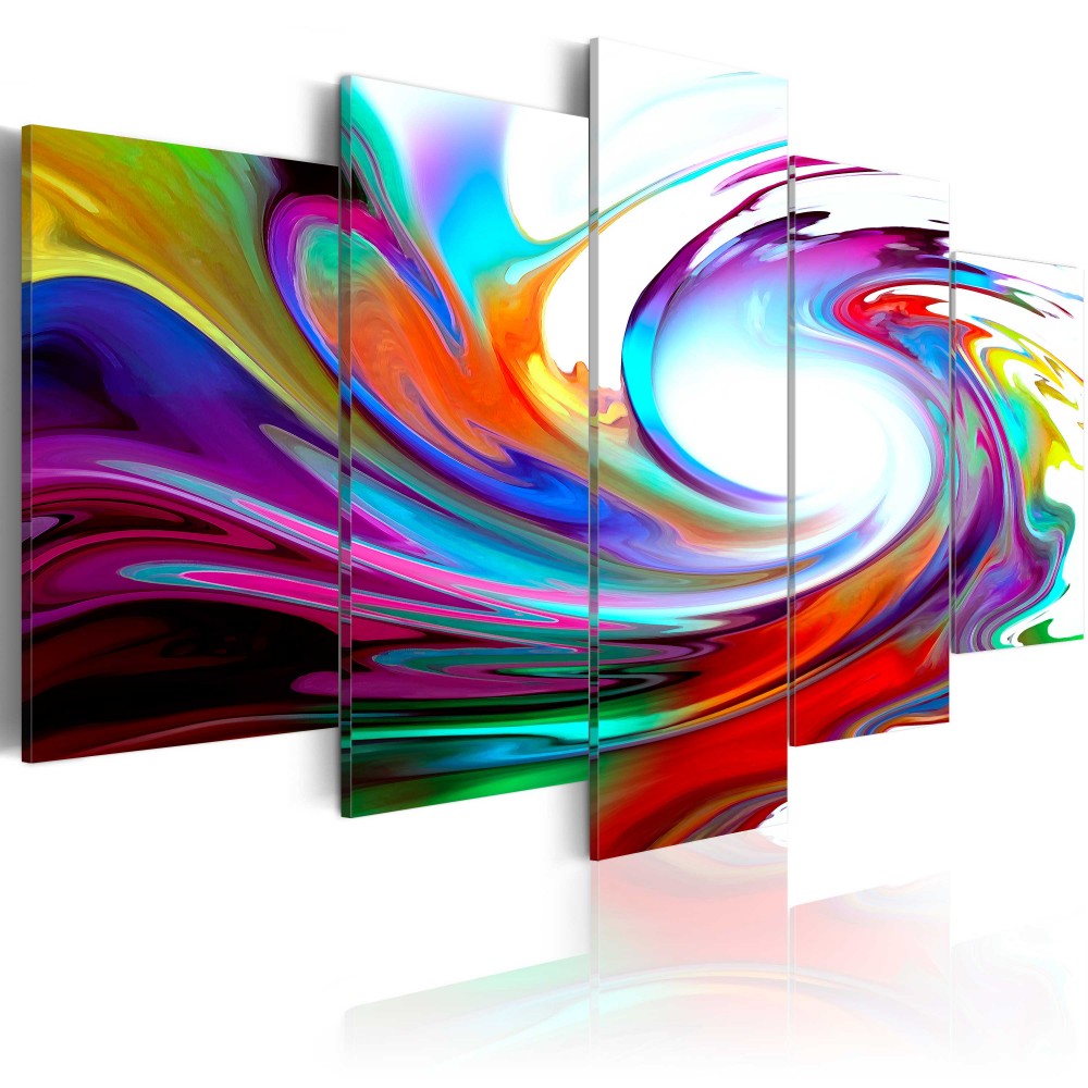 (Unframed, Only Print) Canvas Print Modern Fashion Colorful Abstract Painting for Home Decoration Choose Color & Size