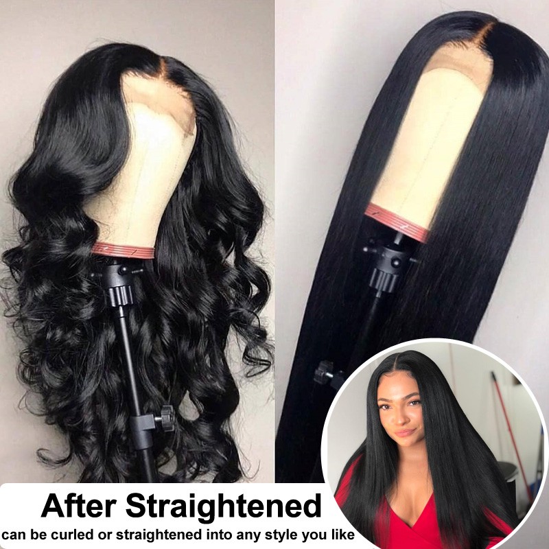 12A Raw Human Hair Body Wave Lace Frontal Wig Remy Brazilian 13x6 Lace Front Wig Straight Lace Front Human Hair Wig