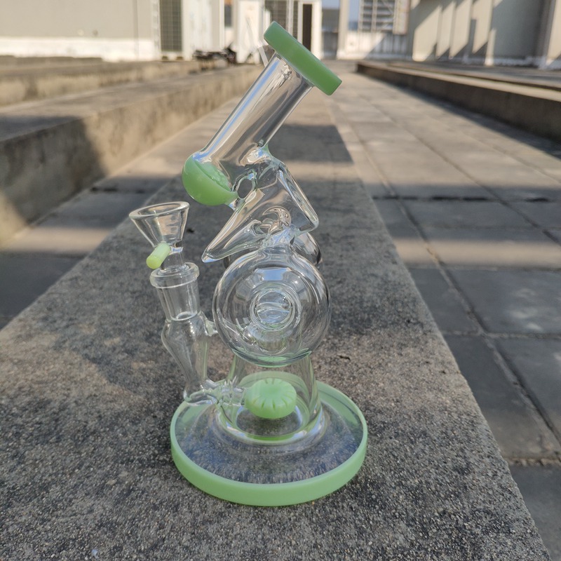 DHL Double Recycler Glass Water Bongs Slitted Donut Perc Glass Water Pipes Sidecar Dab Rig 8 Inch Oil Rig With 14mm Bowl Green Purple
DHL Double Recycler Glass Water Bongs Slitted Donut Perc Glass Water Pipes Sidecar Dab Rig 8 Inch Oil Rig With 14mm Bowl Green Purple