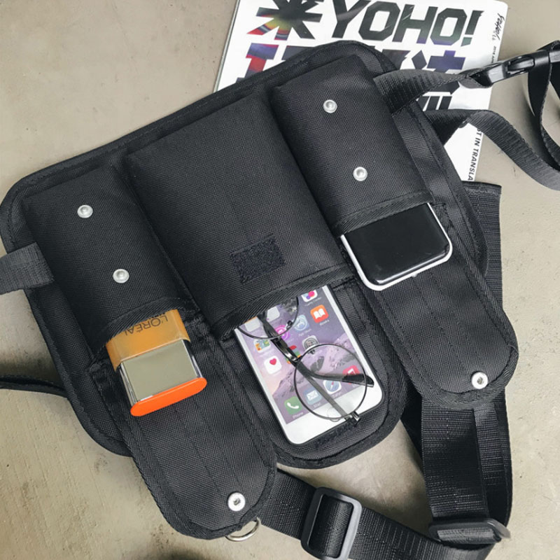 2019RWIHAD Fashion Vest Waist Bag For Men Tide Tooling Bag Game Tactics Couple With The Same Paragraph Bags