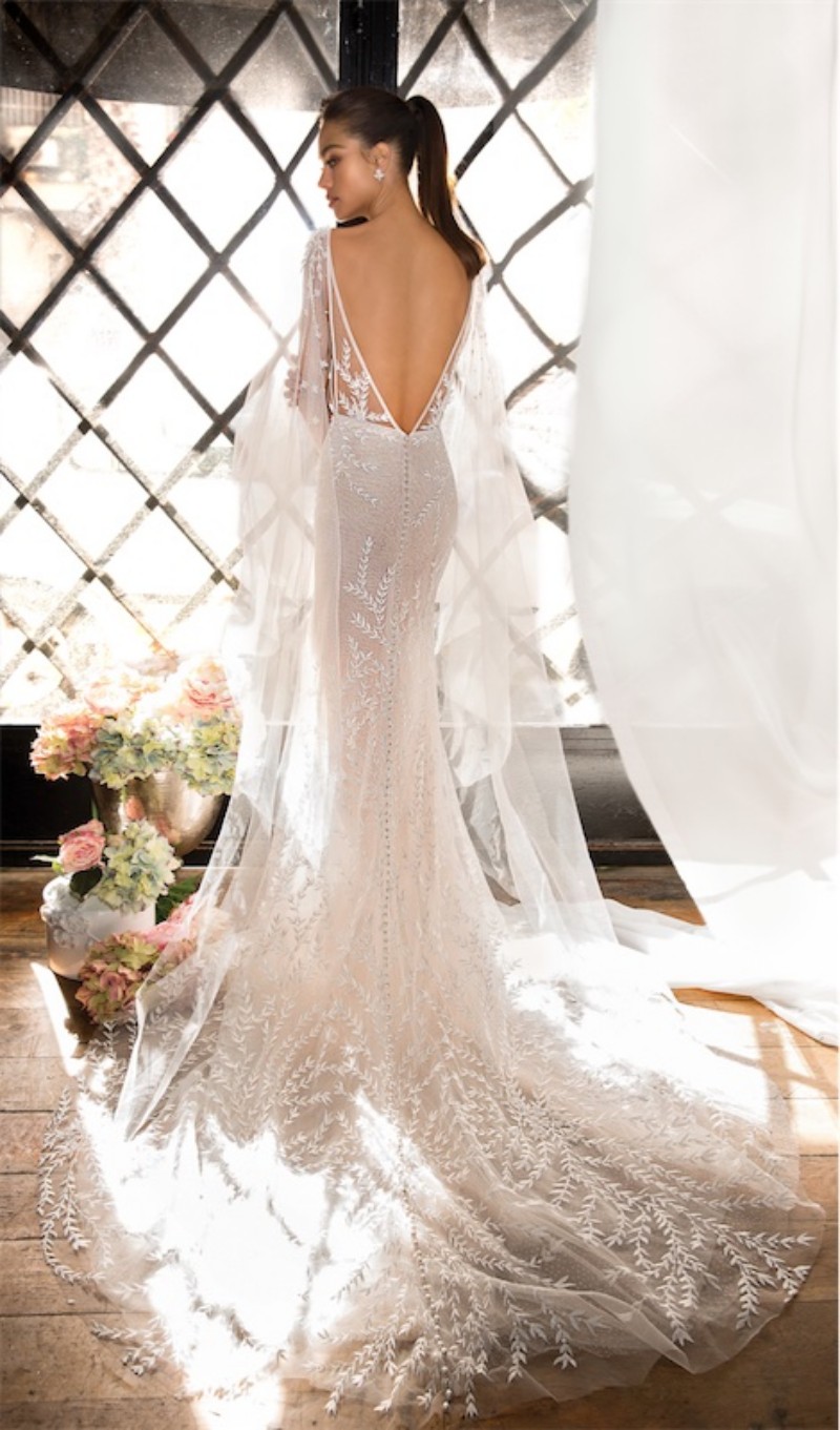 elihav sasson mermaid wedding dresses with wrap sexy spaghetti neck full lace backless sweep train trumpat bridal gowns