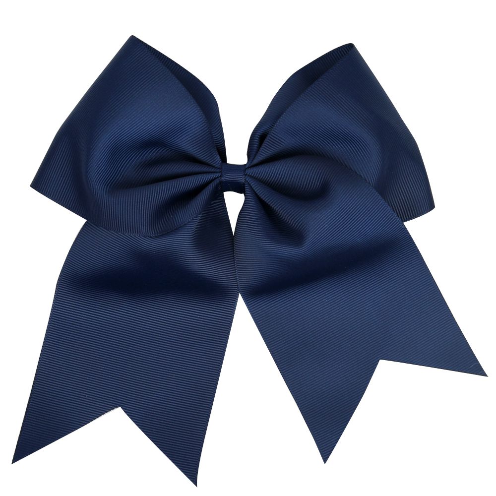 Girls Solid Ribbon Grosgrain Hair Bows clip With Elastic Hair Ties Bobbles Cheerleading Hair Accessories 20pcs HC004
