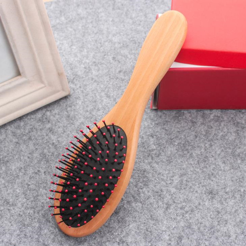 Natural Wooden Massage Airbag Comb care Hair Care Hair Brush Beauty SPA Massager Comb Antistatic Head Wooden Comb F3490