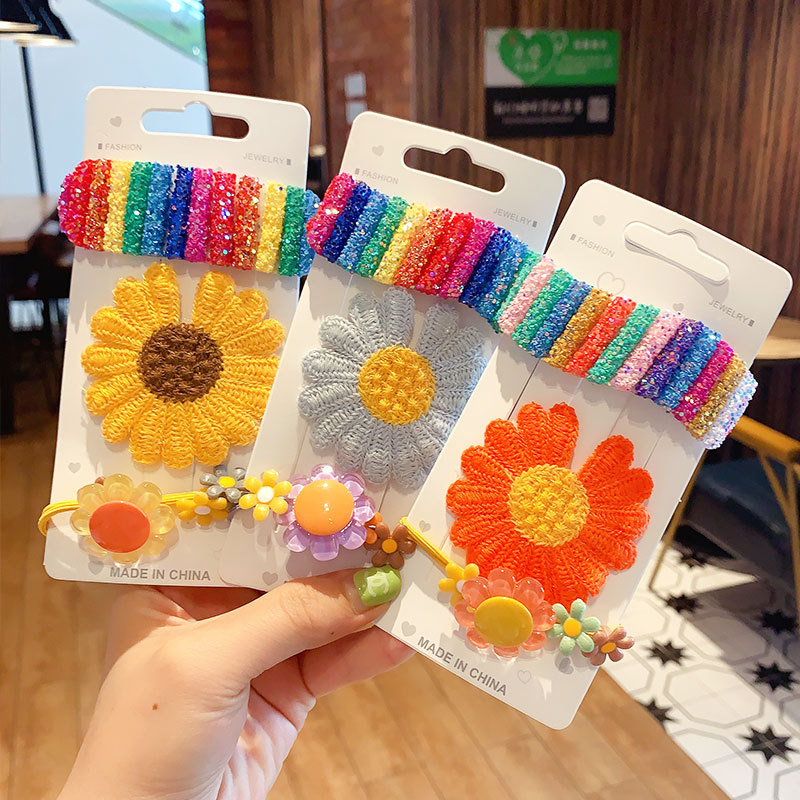 3 Pcs/Set Children Cute Colorful Rainbow Fruit Hair Clips Girls Knitting Flower Hairpins Kids Sweet Hair Bands Accessories, Yellow flower-3 pcs
3 Pcs/Set Children Cute Colorful Rainbow Fruit Hair Clips Girls Knitting Flower Hairpins Kids Sweet Hair Bands Accessories, Yellow flower-3 pcs