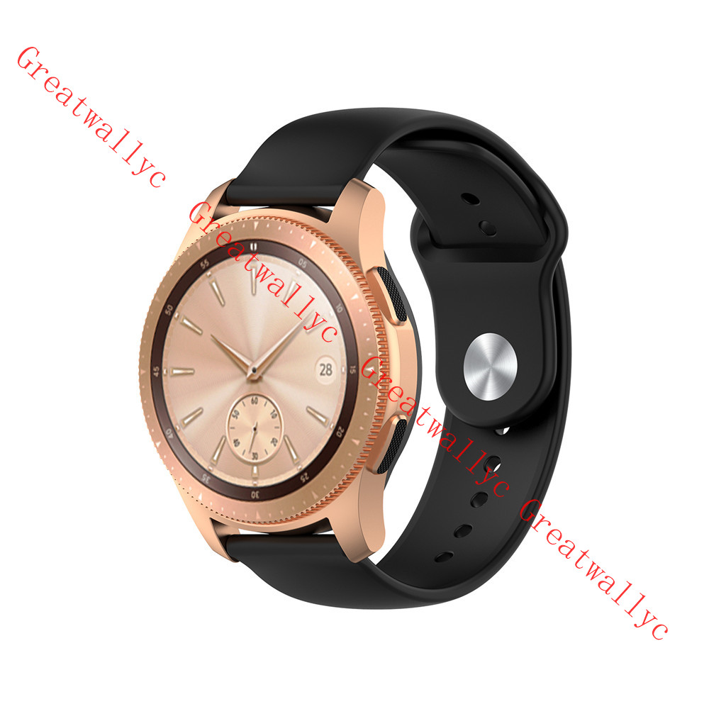 18mm 20mm 22mm Silicon Watchband For Samsung Galaxy 46mm 42mm Active 2 Strap Gear S3 Sport silicone Bracelet Huawei GT Xiaomi Watch free shipping