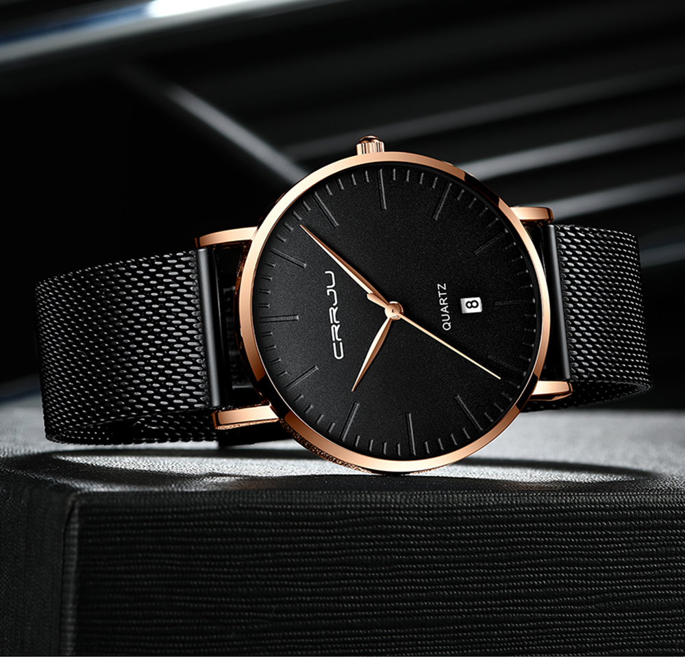 2020 Men's Watches Luxury Brand CRRJU Mens Quartz Watches Men Business Male Clock Gentleman Casual Fashion Wrist Watch, Black
2020 Men's Watches Luxury Brand CRRJU Mens Quartz Watches Men Business Male Clock Gentleman Casual Fashion Wrist Watch, Black