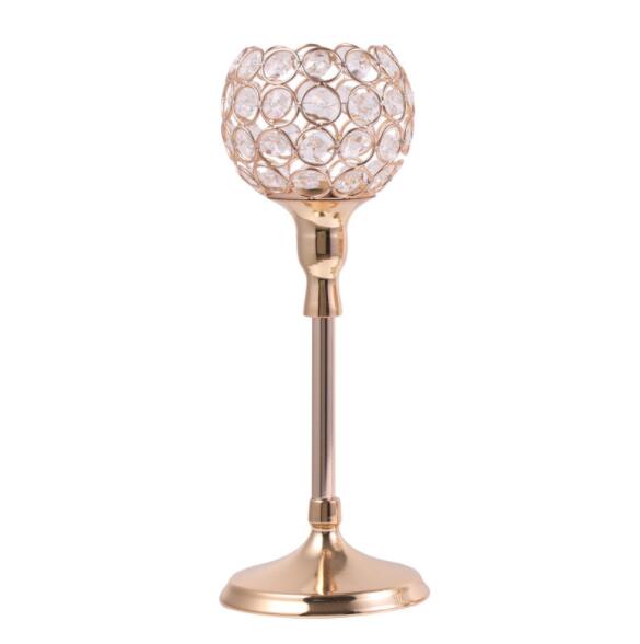 Wedding Centerpieces Candlesticks Gold color Acrylic Candle Holders one Set of 3 three sizes for wedding home Table Centerpieces