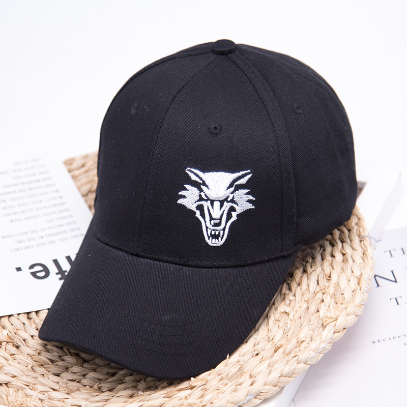 Fashion Cotton Baseball Cap men's Snapback Hats For women Hip hop Gorras bone Embroidered Wolf Caps Trucker Hats