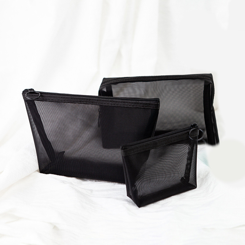 Cosmetic Bags & Cases Black Mesh Makeup Bag Simple Fashion Neceser Transparent Travel Toiletry Storage Make Up Organizer Small Large, As pic
Cosmetic Bags & Cases Black Mesh Makeup Bag Simple Fashion Neceser Transparent Travel Toiletry Storage Make Up Organizer Small Large, As pic