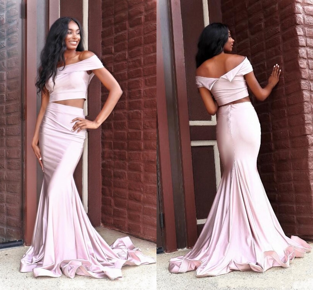 Blush Pink Off The Shoulder 2020 Prom Dress Pleats Open Back Mermaid Dresses Evening Wear 2 Piece Homecoming Party Vestidos De Festia, Ivory
Blush Pink Off The Shoulder 2020 Prom Dress Pleats Open Back Mermaid Dresses Evening Wear 2 Piece Homecoming Party Vestidos De Festia, Ivory