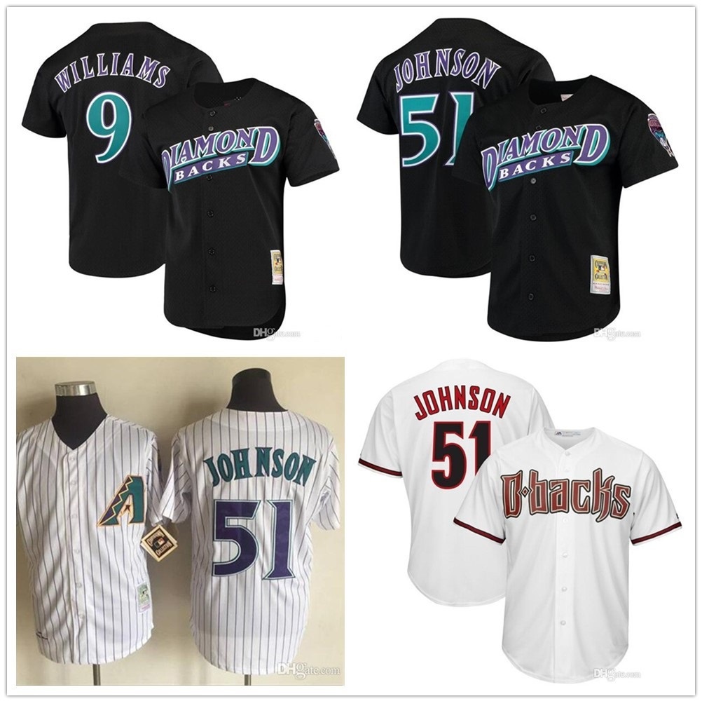 Arizona Mens women youth kids High quality knit Jersey 51 Randy Johnson 9 Matt Williams Throwback players Jerseys, Colour 2
Arizona Mens women youth kids High quality knit Jersey 51 Randy Johnson 9 Matt Williams Throwback players Jerseys, Colour 2