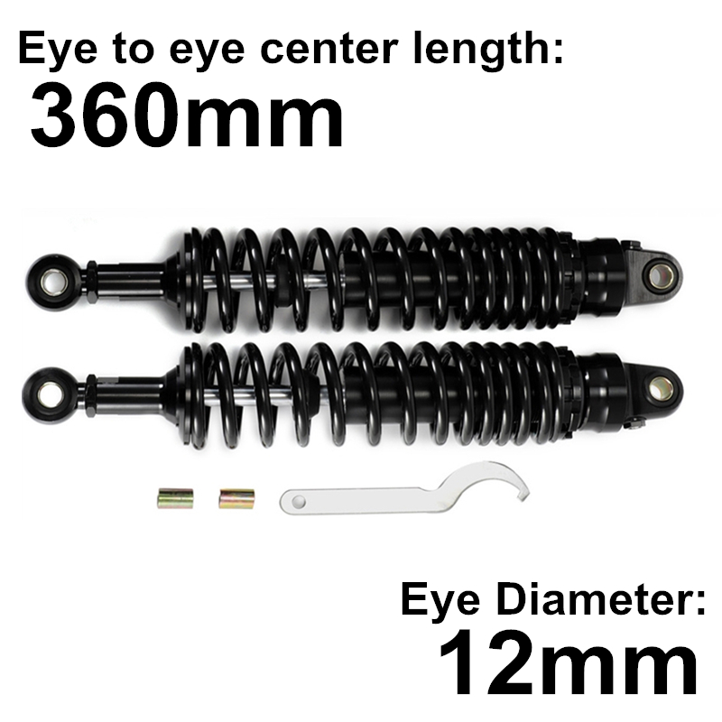 Universal 360mm 14.17" Black Motorcycle Off-Road Moto Mountain Dirt Bike Rear Front Absorber Suspension Protector D15
Universal 360mm 14.17" Black Motorcycle Off-Road Moto Mountain Dirt Bike Rear Front Absorber Suspension Protector D15