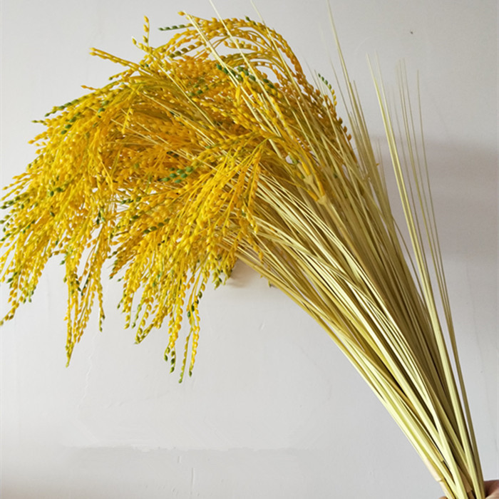 Artificial Yellow Rice Grass Plastic Plant Natural Looking Rice Bunch 68cm long for Home Table Decorative Plant, Golden
Artificial Yellow Rice Grass Plastic Plant Natural Looking Rice Bunch 68cm long for Home Table Decorative Plant, Golden