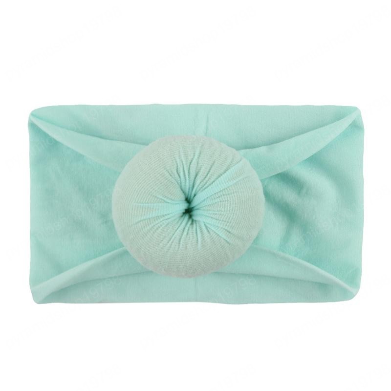 Baby Solid Turban 23 Colors Donuts Nylon Headwraps Bohemian Style Infant Baby Round Nylon Soft Wide Hair Band Kids Headbands