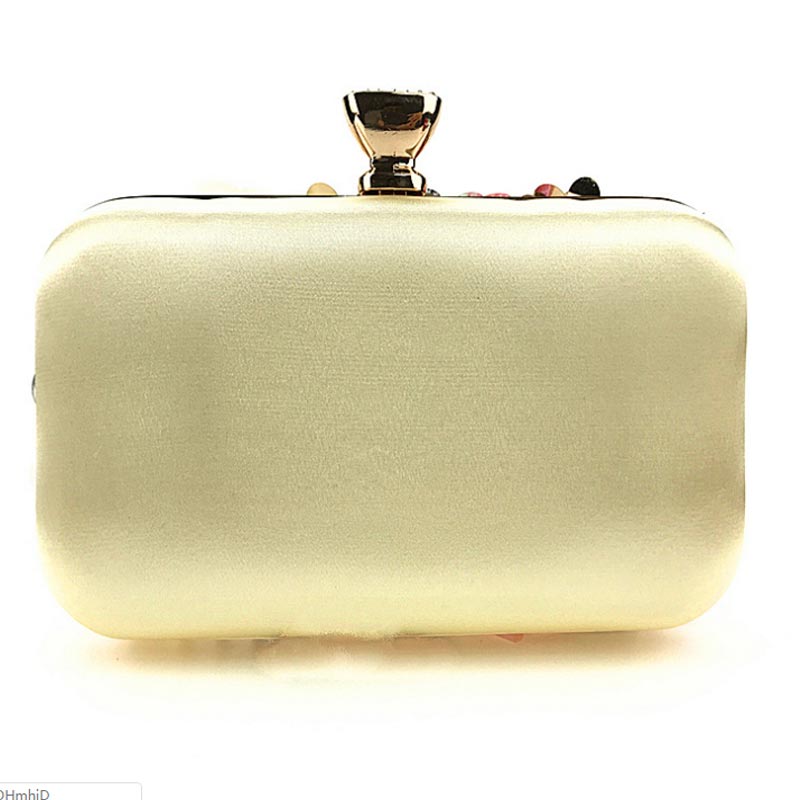 Crossbody Bag Messenger Bag Shoulder Bags Fashion Flower Bead Embroidery Dinner Party Dress Clutch Bag Women Chain Shoulder Free Shipping