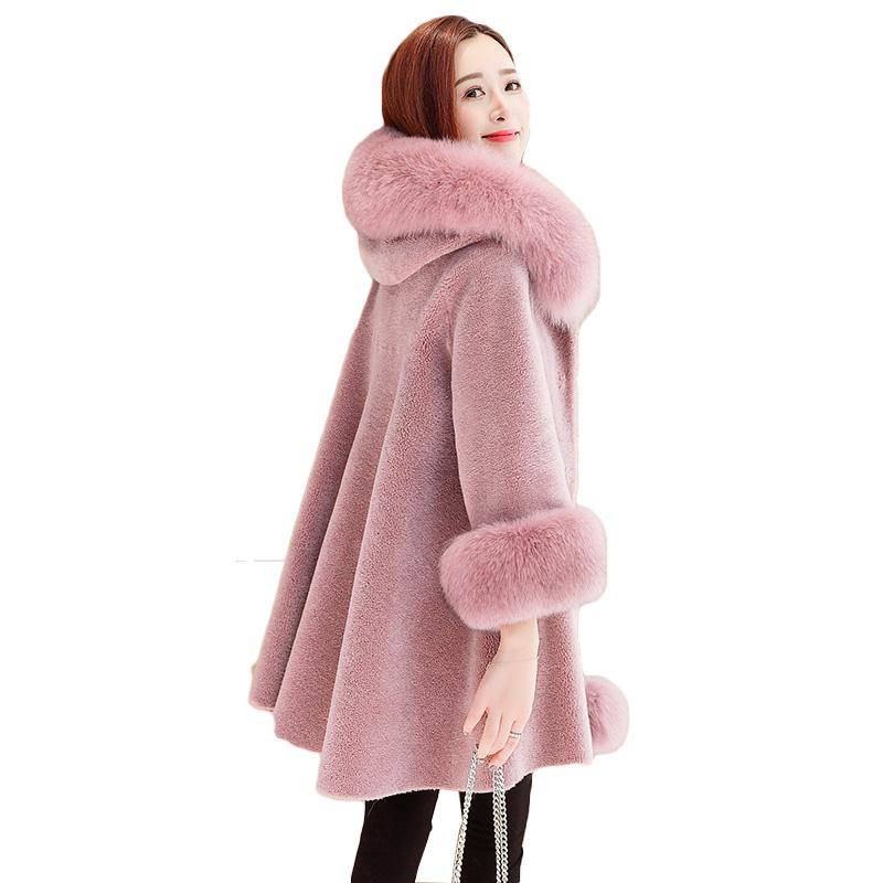 Women Winter Real Fur Coat Female Natural Sheep Shearing Overcoat With Genuine Fur Collar Hooded Wool Jacket Abrigos M84, As pic
Women Winter Real Fur Coat Female Natural Sheep Shearing Overcoat With Genuine Fur Collar Hooded Wool Jacket Abrigos M84, As pic