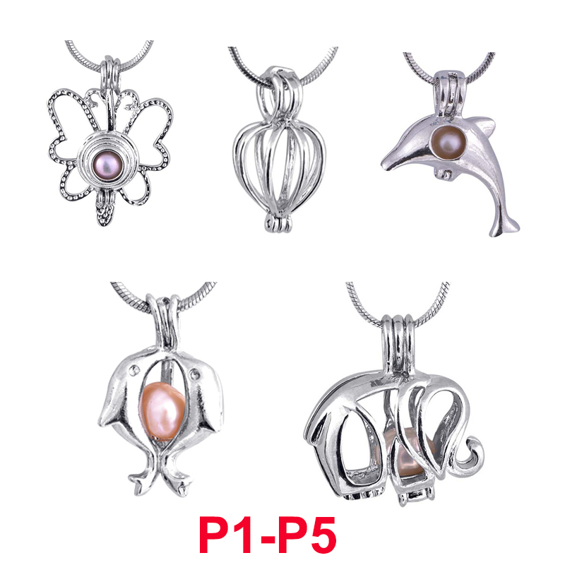 300 different new designs Fashion Jewelry Silver Pearl Cage Jewelry Locket Pendant Findings Cage Essential Oil Diffuser For Oyster Pearl