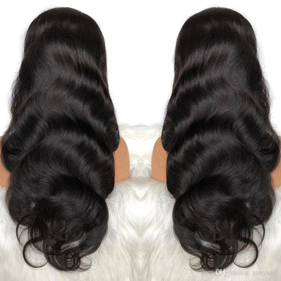 Brazilian Body Wave Wigs Pre Plucked Full Lace Frontal Wig Remy Hair Wig 180 13x4 Lace Frontal Human Hair Wig Black Women AA95
