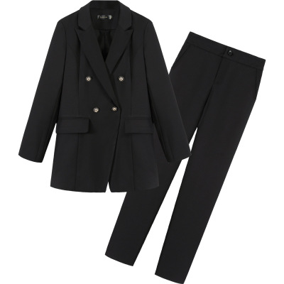 Fashion pants suit female work clothes New high quality black Loose Leisure busines Blazer + Elastic pant two-piece Set women
Fashion pants suit female work clothes New high quality black Loose Leisure busines Blazer + Elastic pant two-piece Set women