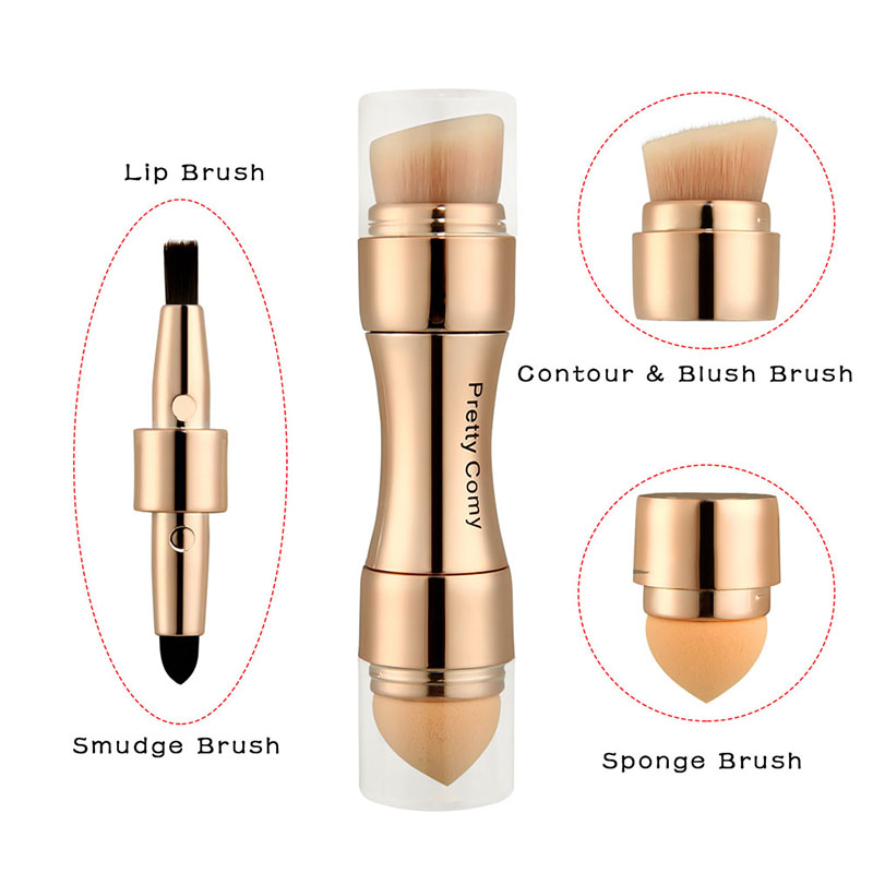 Makeup Brushes Foundation Eyebrow Shadow 4 In 1 Eyeliner Blush Powder Brush Cosmetic Concealer Professional Maquiagem