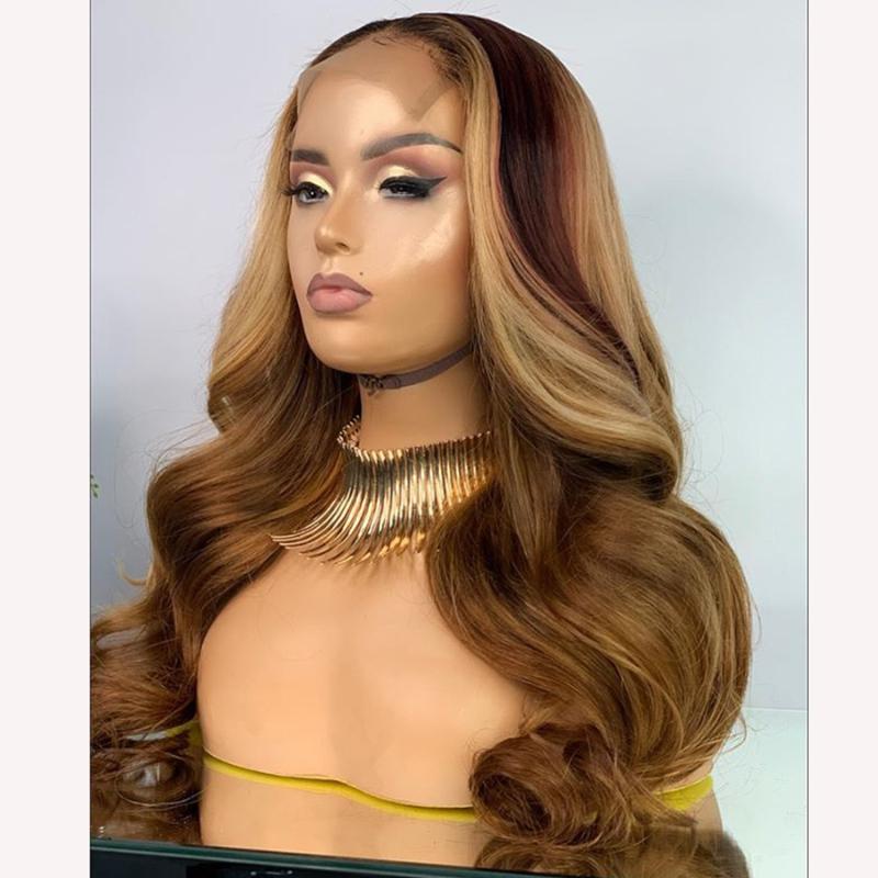 Wavy Lace Front Wigs Brazilian Ombre Highlight Blonde Full Lace Human Hair Wigs with Baby Hair for Black Women Natural Hairline, 13x3 lace front
Wavy Lace Front Wigs Brazilian Ombre Highlight Blonde Full Lace Human Hair Wigs with Baby Hair for Black Women Natural Hairline, 13x3 lace front