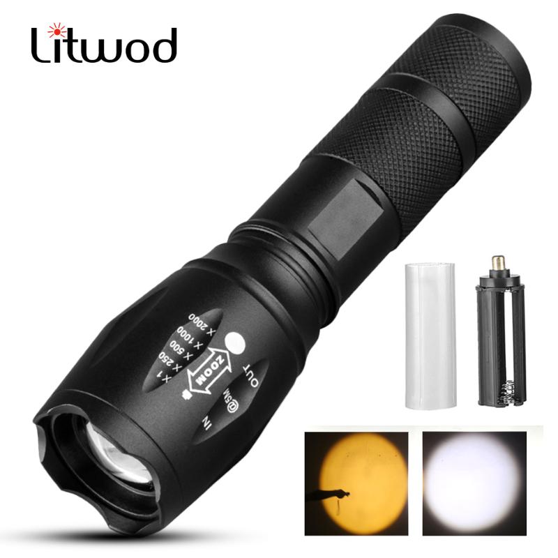 

Litwod Z20 Lights & Lighting CREE XM-L L2 T6 Q5 LED Torch tactical light Aluminum Waterproof Zoomable lantern