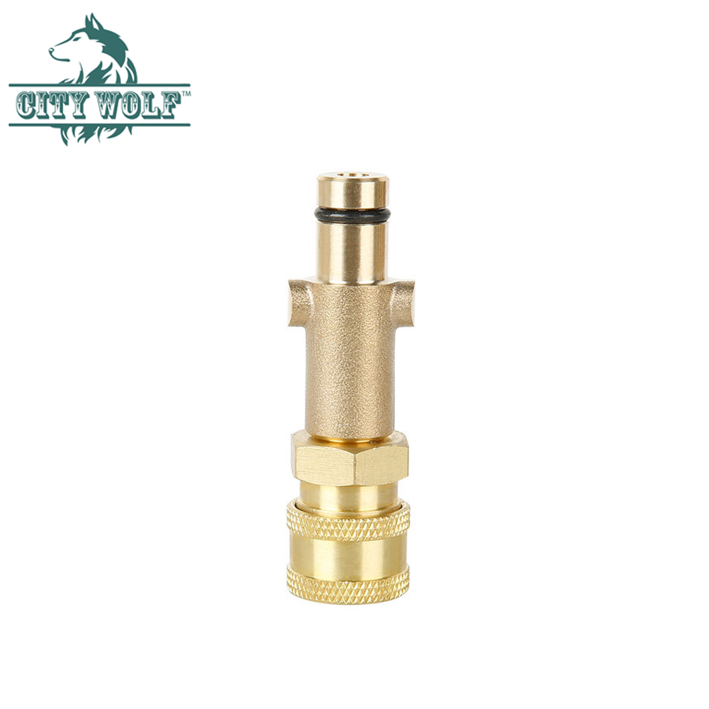City wolf high pressure washer snow foam lance adaptor for Stihl nilfisk with G1/4 quick connector in one piece cleaning tools Crossover sub
City wolf high pressure washer snow foam lance adaptor for Stihl nilfisk with G1/4 quick connector in one piece cleaning tools Crossover sub