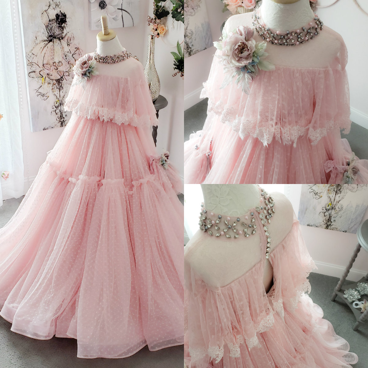 2020 Pink Bohemian Flower Girl Dresses for Wedding Lace Crystal Jewel Neck Girls Pageant Dress A Line Birthday Party Gowns Princess Wear, Chocolate
2020 Pink Bohemian Flower Girl Dresses for Wedding Lace Crystal Jewel Neck Girls Pageant Dress A Line Birthday Party Gowns Princess Wear, Chocolate