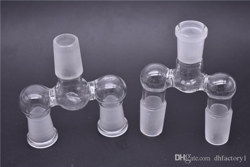 14.5mm 18.8mm Glass adapter double bowl adapter two size Glass Splitter Frosted Adapter for options for glass bong water pipes accessories
14.5mm 18.8mm Glass adapter double bowl adapter two size Glass Splitter Frosted Adapter for options for glass bong water pipes accessories