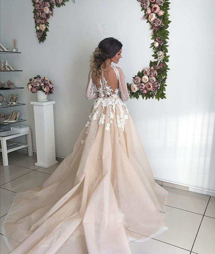 Cheap Long Sleeve Mermaid Wedding Dress Lace Appliques with Overskirt Garden Country Church Bride Bridal Gown Custom Made Plus Size