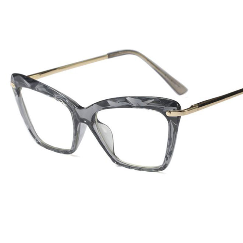 New Cat Eye Transparent Women039s Glasses Spectacles Clear Frame Female Eyeglass Frame Fashion Myopia Nerd Glasses Lens