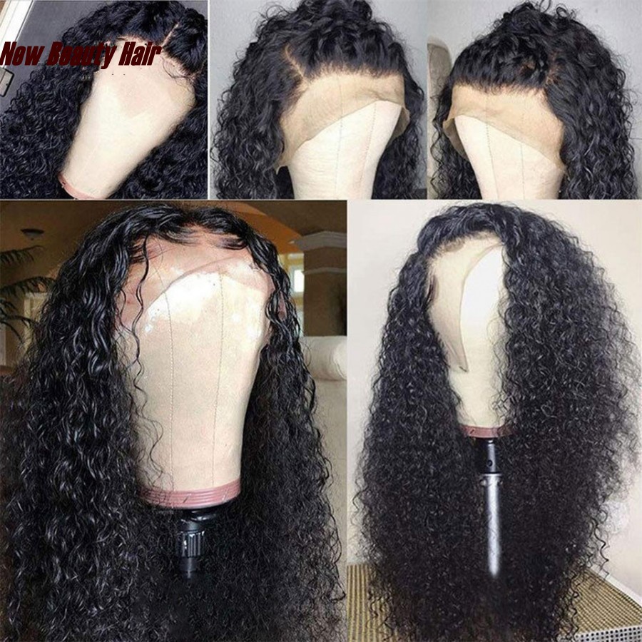 Hotselling deep Curly simulation human hair wig Pre Plucked With Baby Hair kinky curly Full Lace Front Wigs synthetic For Black women